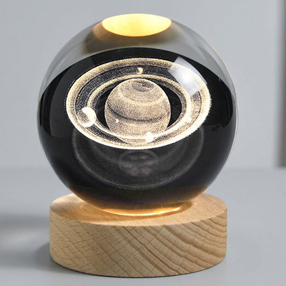 Galaxy Crystal Ball Light with LED Glow Effect